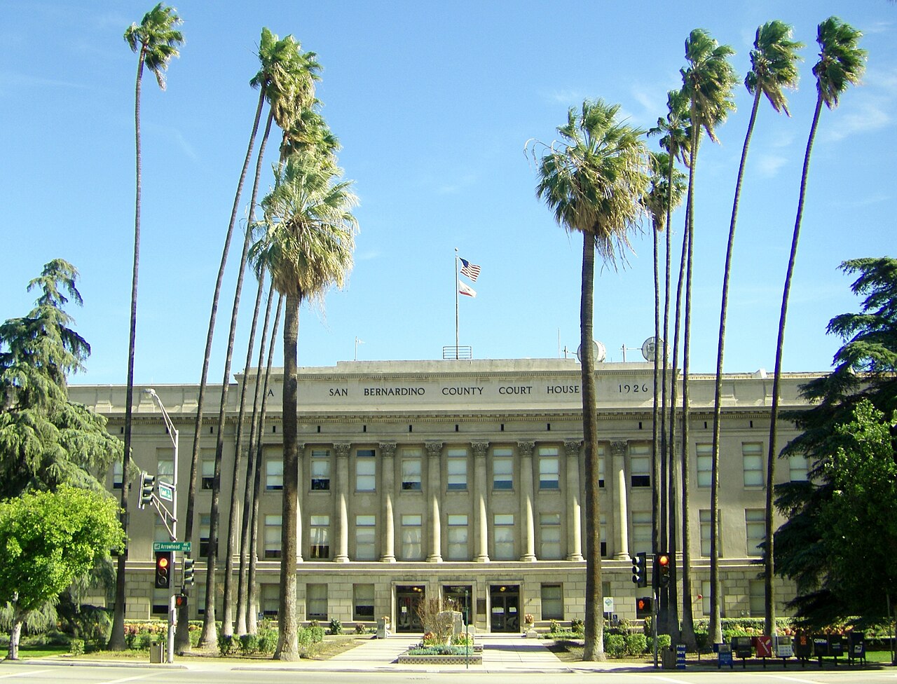 San Bernardino County Court House in downtown San Bernardino, California