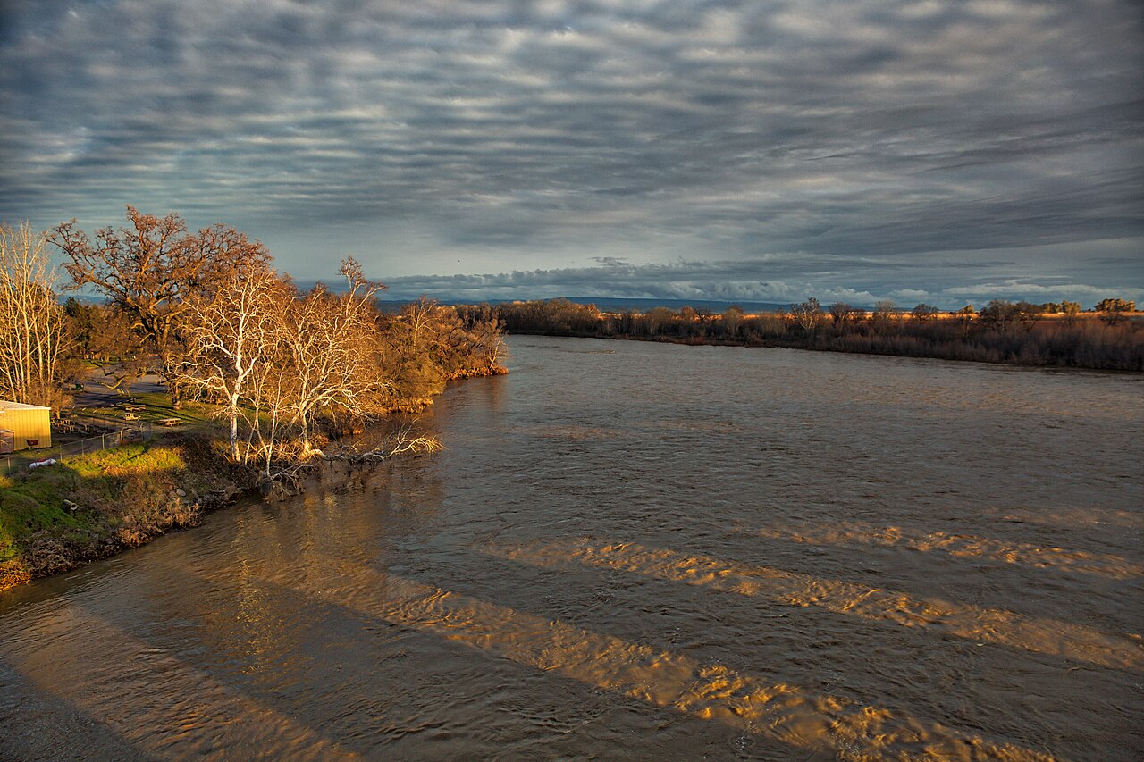 The Sacramento River near Red Bluff, Tehama County, California